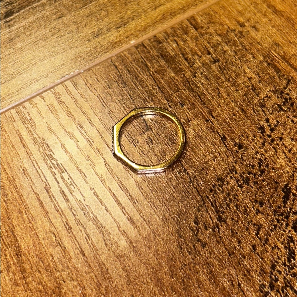 Pandora 14k Gold Shine Multifaceted Ring- Sz 4.5 - Picture 3 of 6